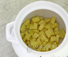 Συνταγή για σούπα πατάτας και ζυμαρικών Σούπα πατάτας